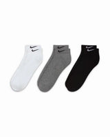 Nike Men's Women Socks 3 Pairs Low Cushioned Everyday Cotton Training Sports Socks