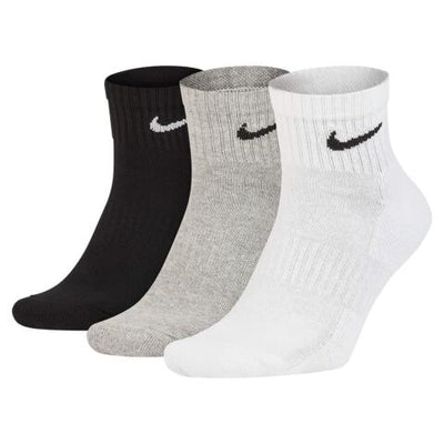 Nike Men's Women 3 Pairs Everyday Cushioned Ankle Socks Training Sports Socks