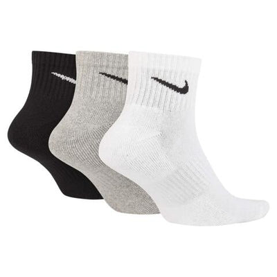 Nike Men's Women 3 Pairs Everyday Cushioned Ankle Socks Training Sports Socks