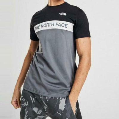 The North Face Men's Woven T-Shirt 2 Tone Block Crew Neck T-shirt Cotton Tee