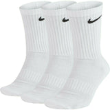 Nike Men's Women 3 Pairs Socks Cushion Crew Cotton Sports Gym Training Socks