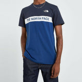 The North Face Men's Woven T-Shirt 2 Tone Block Crew Neck T-shirt Cotton Tee