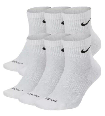 Nike Mens Women 6 Pairs DRI-FIT Everyday Cushioned Ankle Socks Sports Gym Socks