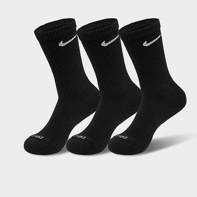 Nike Men's Women 3 Pairs Training Socks DRI-FIT Cushion Crew Sports Gym Socks