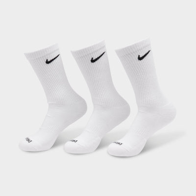 Nike Men's Women 3 Pairs Training Socks DRI-FIT Cushion Crew Sports Gym Socks