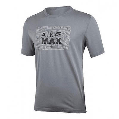 NIKE AIR MAX T-Shirt for Men's  Grey Casual Classic Air T shirt