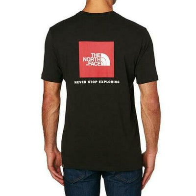 The North Face Men Red Box Printed Shirt Cotton Crew Neck Short Sleeve t-Shirt