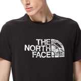 The North Face Mens T Shirts Crew Neck Soft Cotton Woodcut Dome Short Sleeve Tee