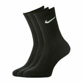 Nike Men's Women 3 Pairs Socks Cushion Crew Cotton Sports Gym Training Socks