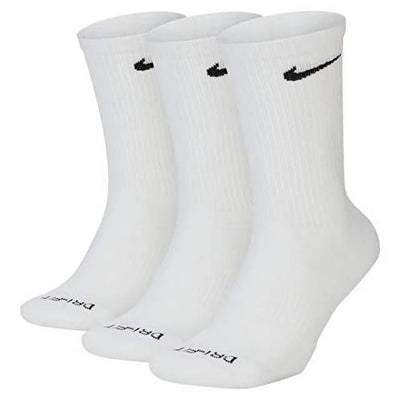 Nike Men's Women 3 Pairs Training Socks DRI-FIT Cushion Crew Sports Gym Socks