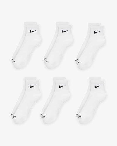 Nike Mens Women 6 Pairs DRI-FIT Everyday Cushioned Ankle Socks Sports Gym Socks